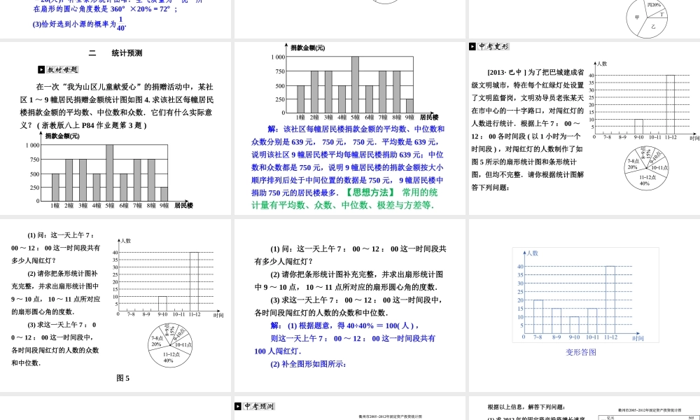 专题提升（十六）统计与概率的综合运用