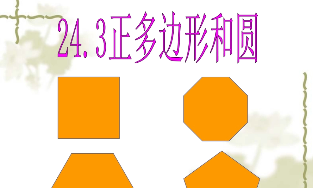 正多边形和圆 (6)