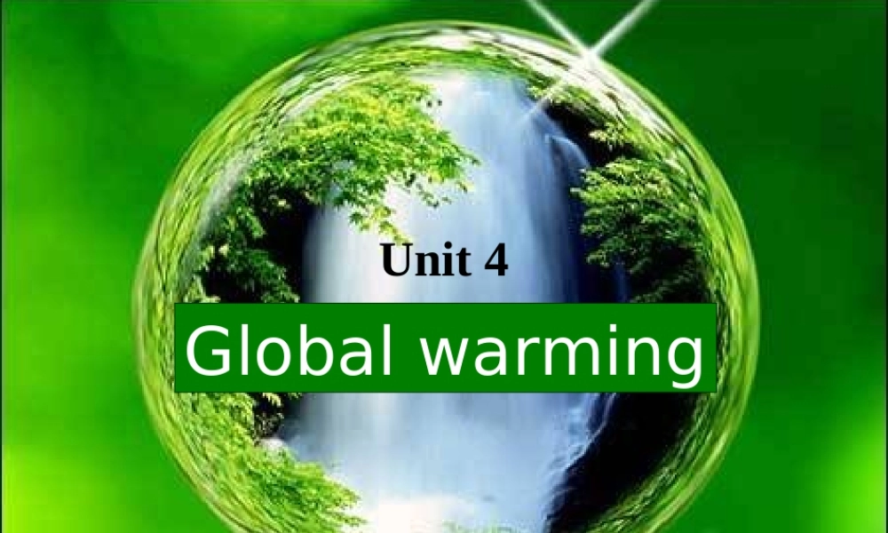 高中二年级英语选修6unit4第一课时课件