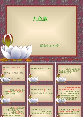 九色鹿PPT课件