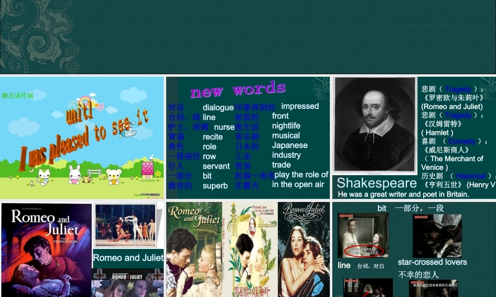 英语：Module8Onthetown课件（外研版九年级下）