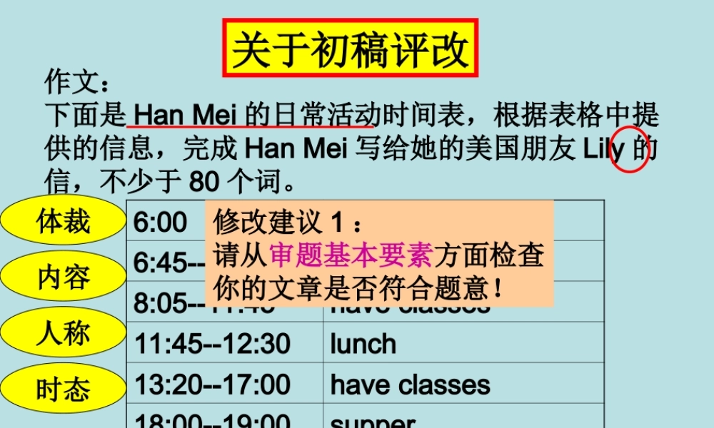 天水讲座五：初稿评改课案例分析