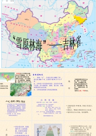 八年级地理下册_雪原林海-吉林课件_湘教版