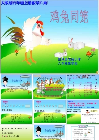 六年级数学鸡兔同笼课件