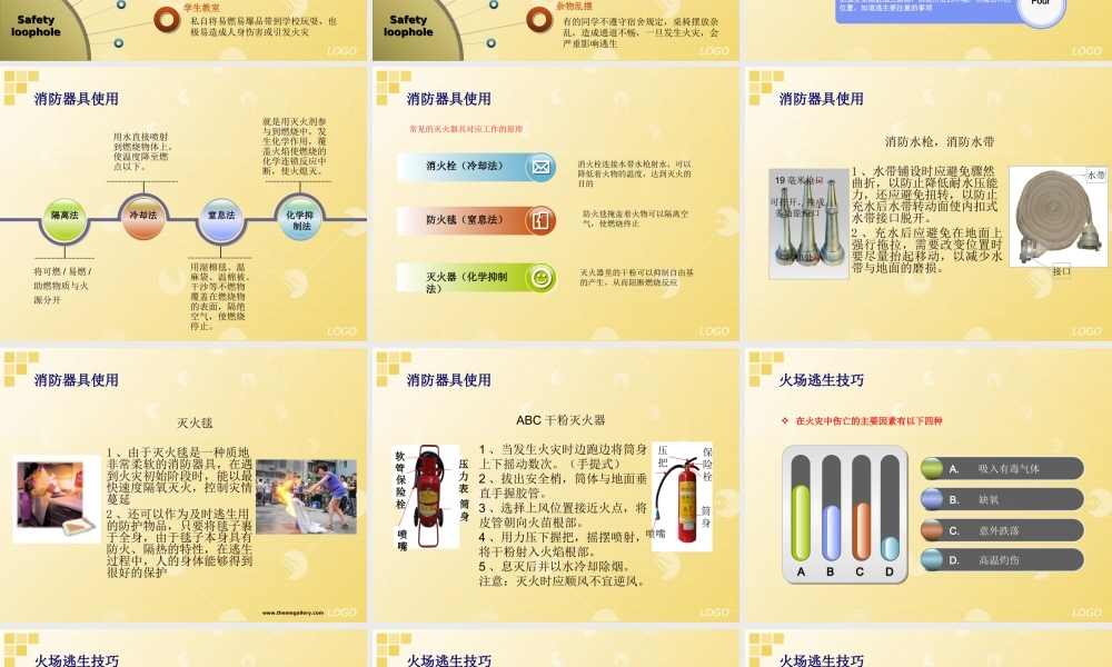 中小学生消防安全教育课件