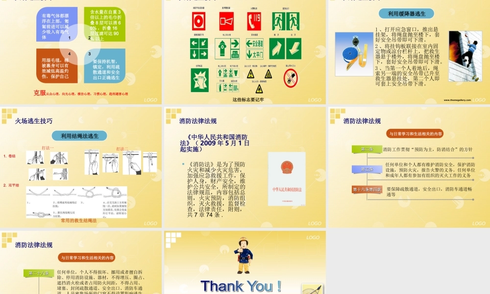 中小学生消防安全教育课件