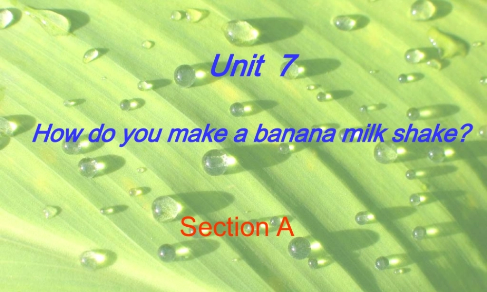 初二英语unit7课件