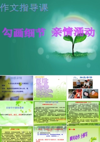 勾画细节，亲情涌动(课件） (2)