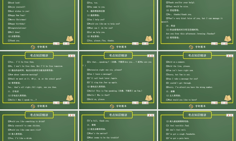 专题12情景交际