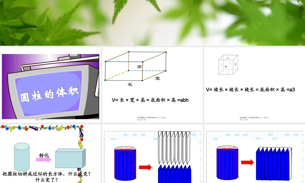 《圆柱的体积》课件PPT[1]