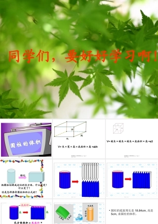 《圆柱的体积》课件PPT[1]
