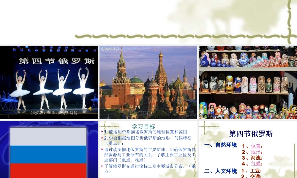七年级课件：俄罗斯课74