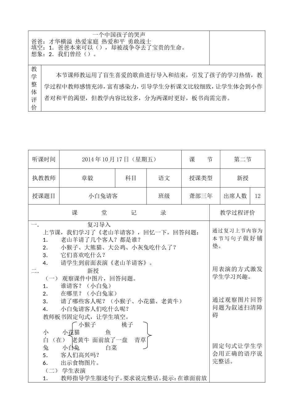 市特教赵文君带头人骨干（听、评课记录）_第3页