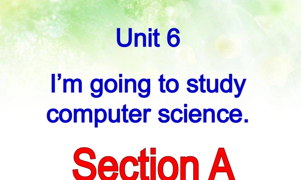 2013八年级英语上册unit_6_I'm_going_to_study_computer_science全