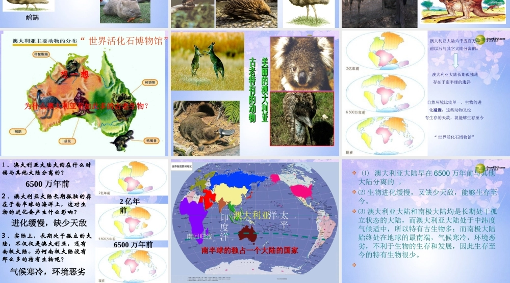 中学七年级地理下册84澳大利亚课件2（新版）新人教版