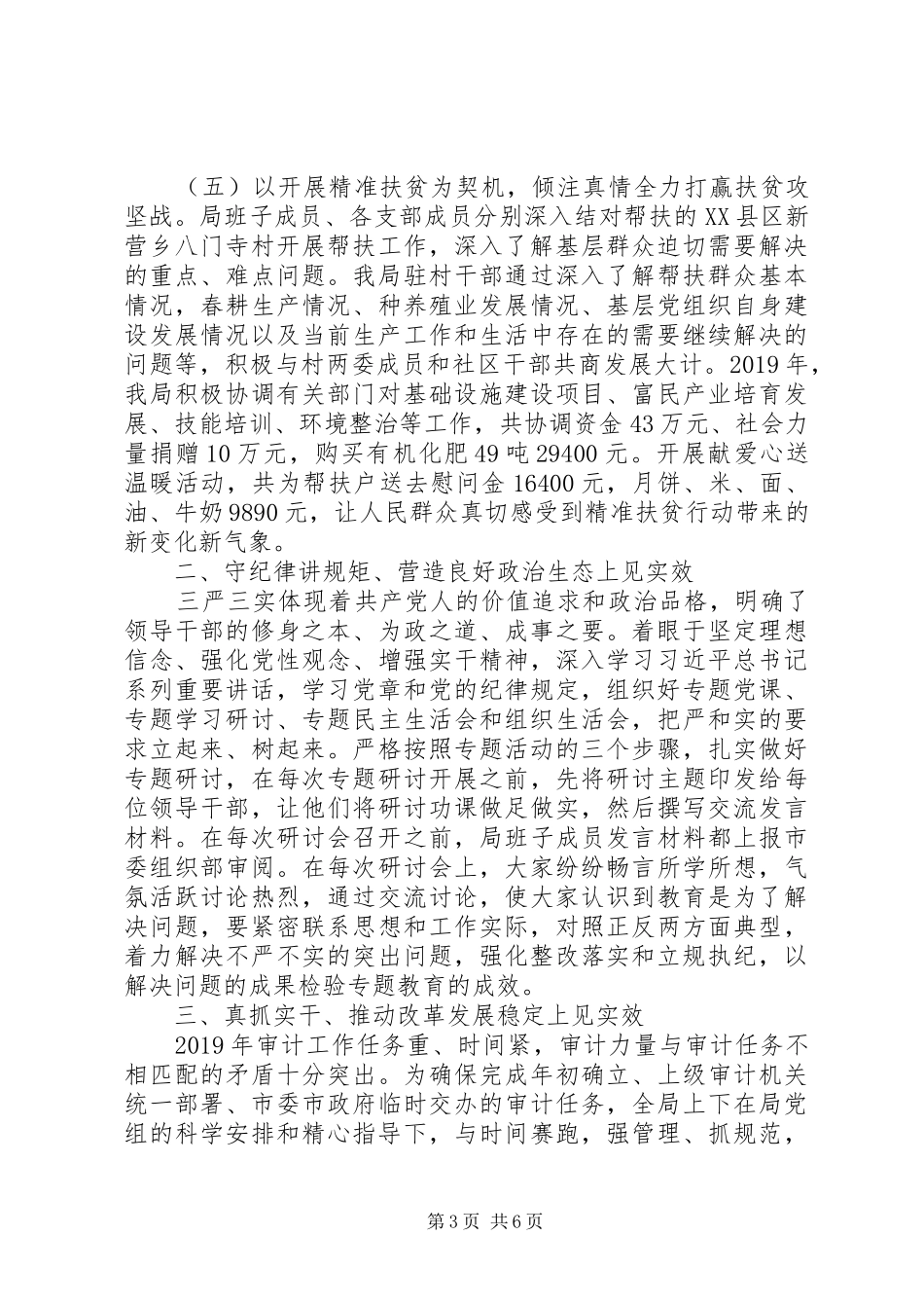 审计局“三严三实”专题教育工作总结报告_第3页