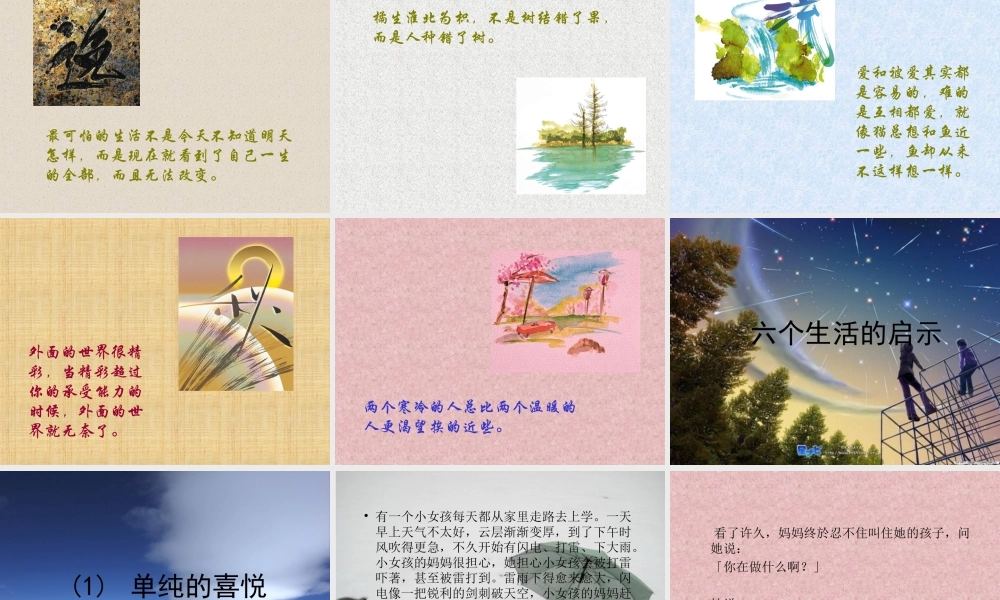 人生感悟精美【精品】