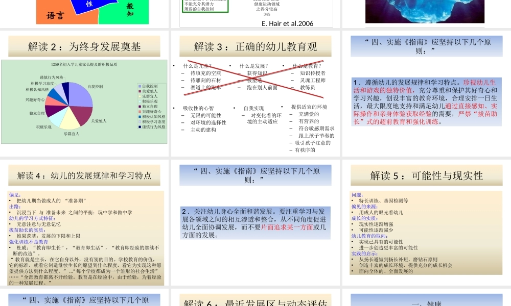 盖笑松_解读《3-6岁儿童学习与发展指南》