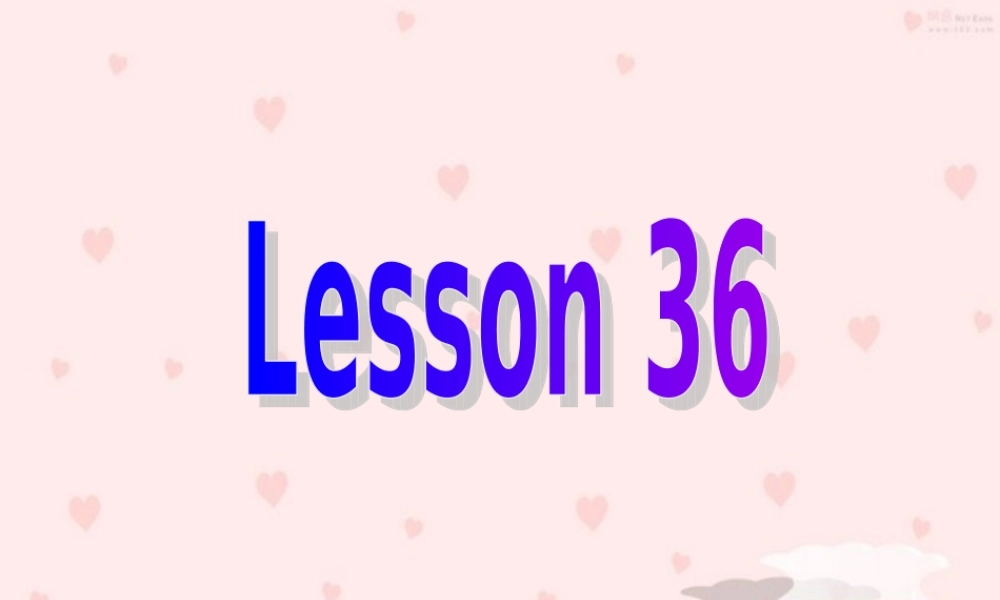 新版小学五年级英语课件lesson_36