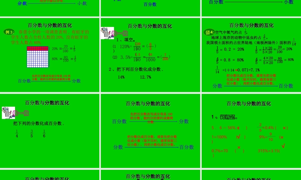 百分数与分数的互化 (2)