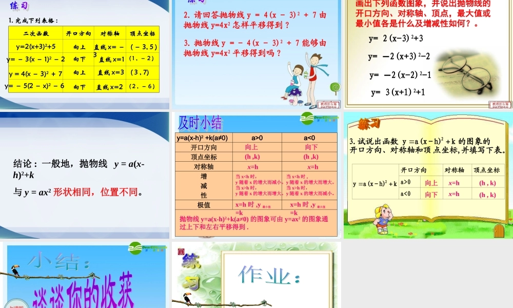 二次函数的图像和性质（4）