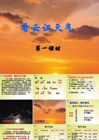 党岔中学22看云识天气课件（1