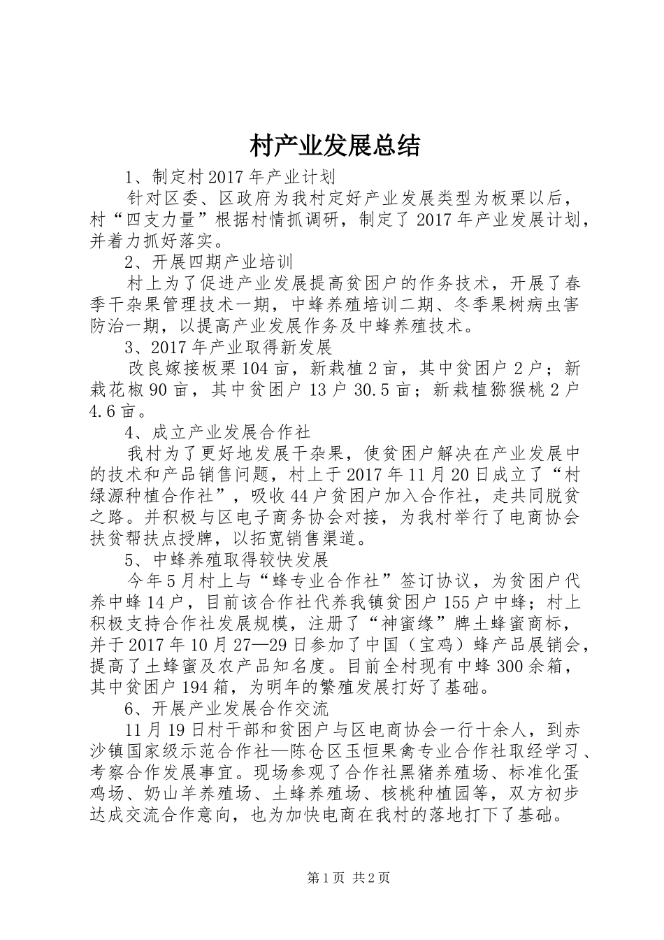 村产业发展总结_第1页