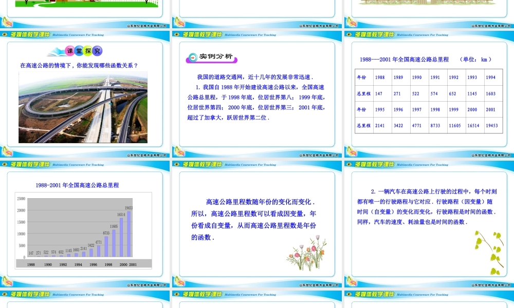 生活中的变量关系