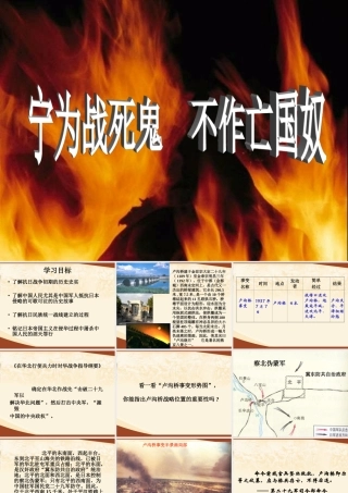 宁为战死鬼不做亡国奴课件