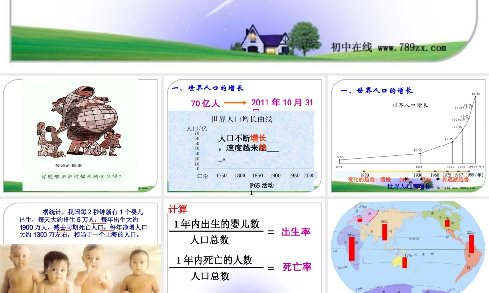 《人口与人种》第一课时课件