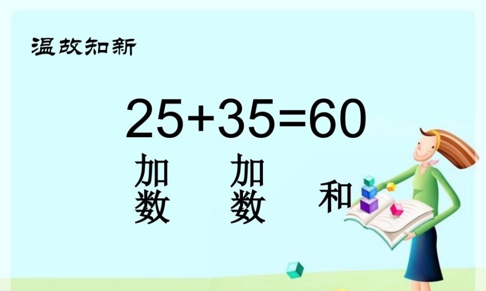 人教版小学四年级数学下册《加法运算定律》例1、例2课件