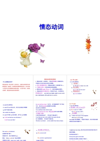 【语法攻略】2014届高三英语总复习专项课件：情态动词