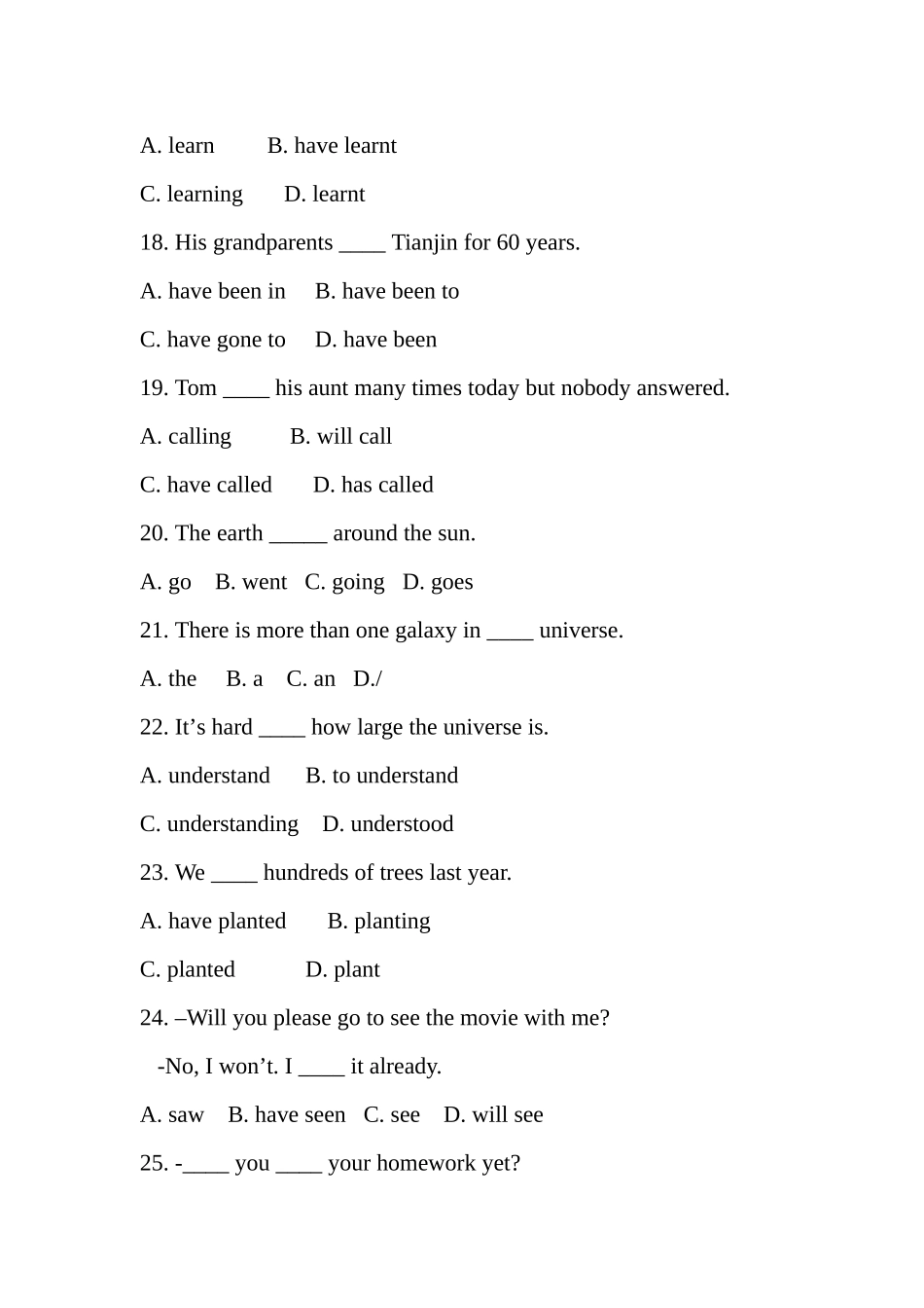 八年级下册modules1-3练习_第3页