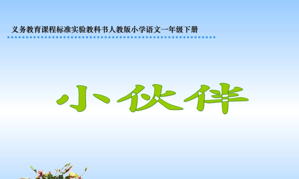 《小伙伴》课件