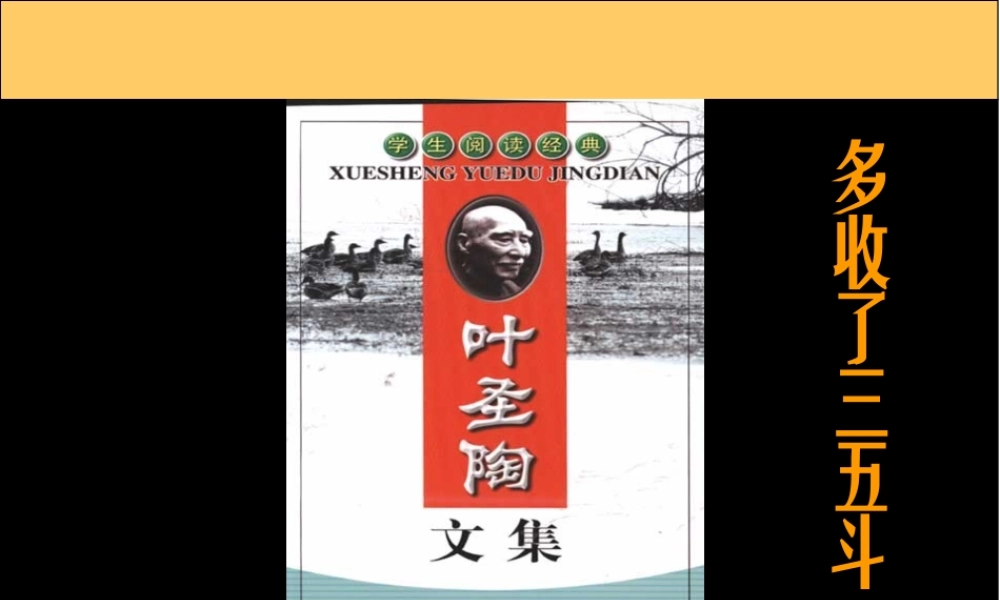 《多收了三五斗》课件4