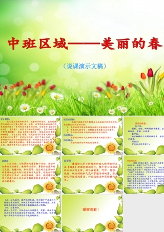 刘丹区域——美丽春天说课稿