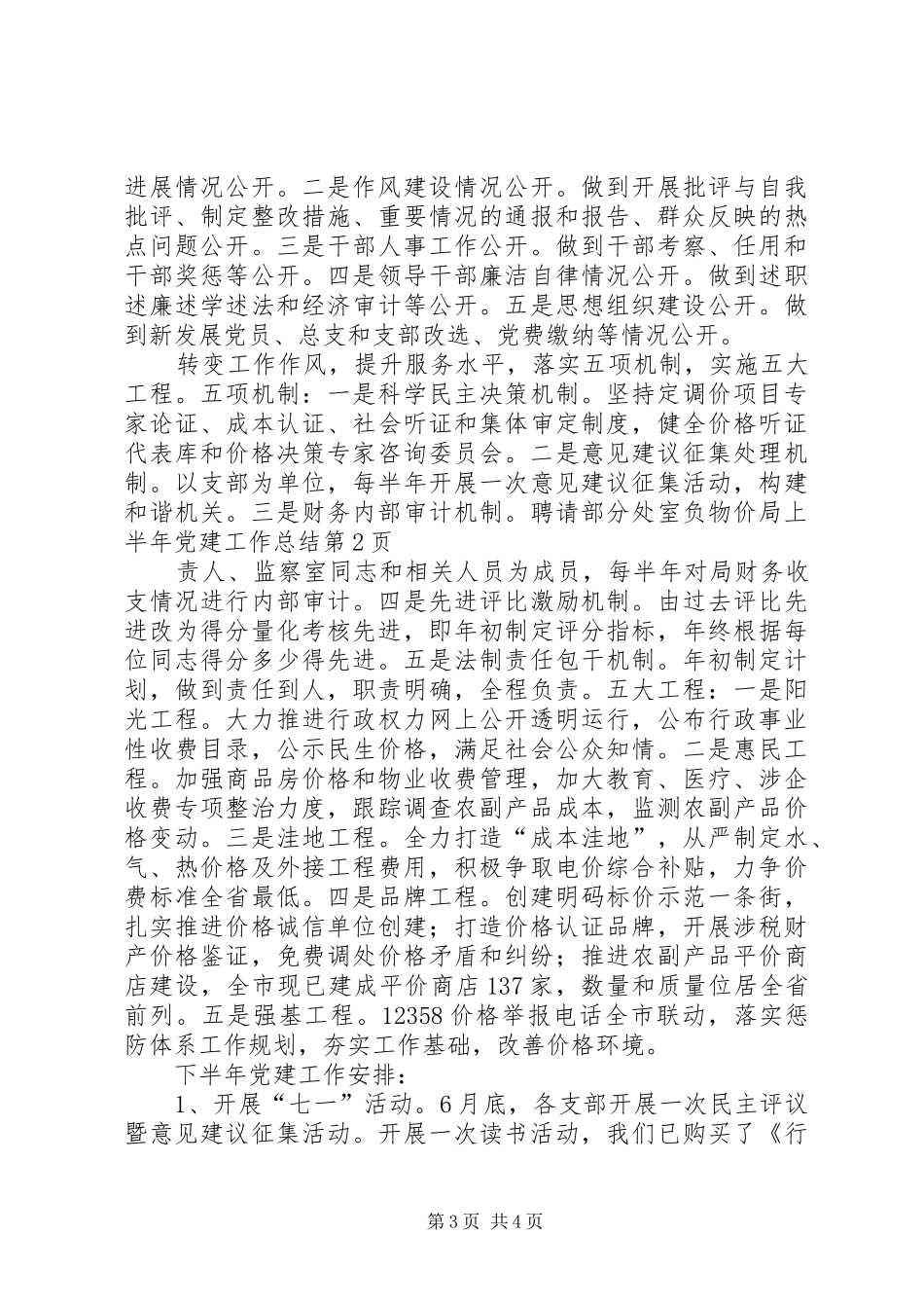 物价局上半年党建工作总结_第3页