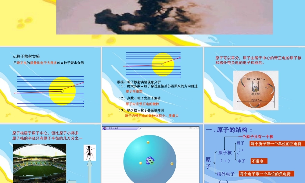 九年级化学：原子的构成课件