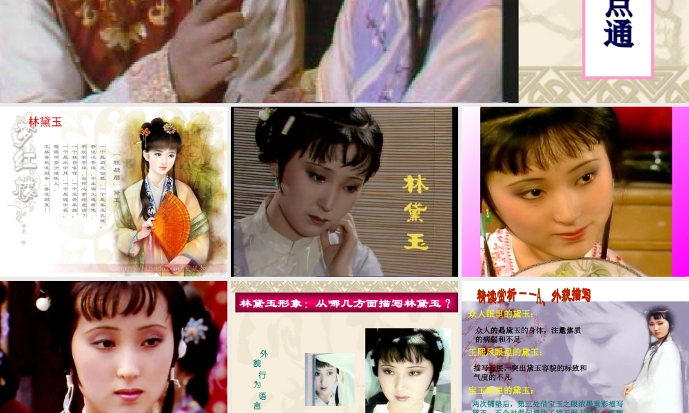 林黛玉进贾府(3、4课时)