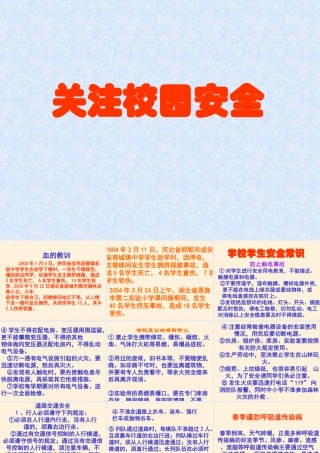 关注校园安全