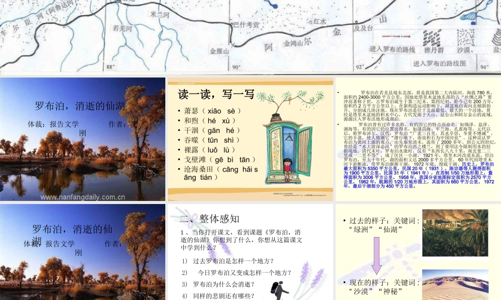 罗布泊·消逝的仙湖