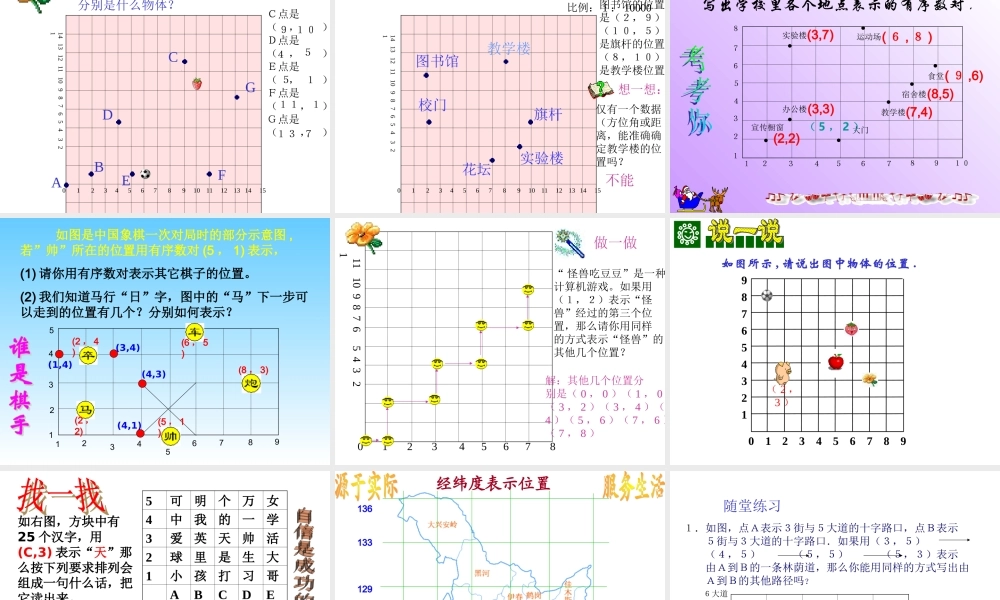 《有序数对》课件1
