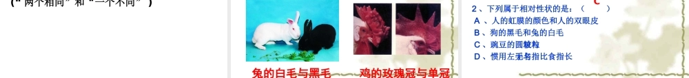 八年级生物下册第七单元第二章第一节_基因控制生物的性状课件公开课