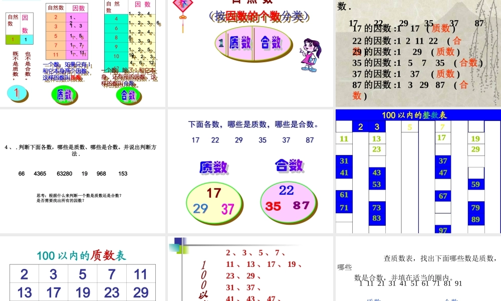 质数与合数课件
