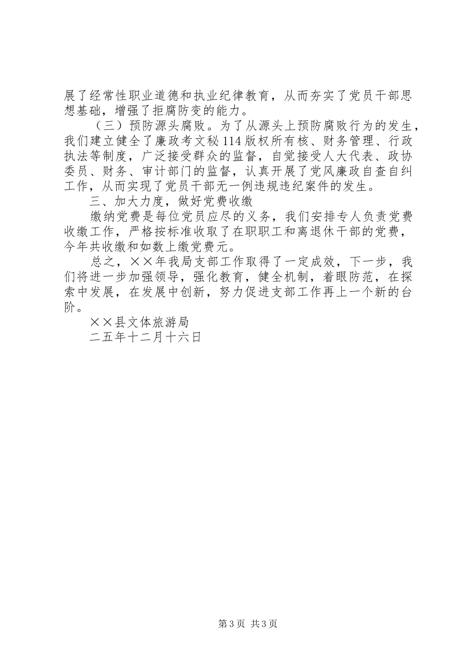 县文体旅游局年支部工作总结_1_第3页