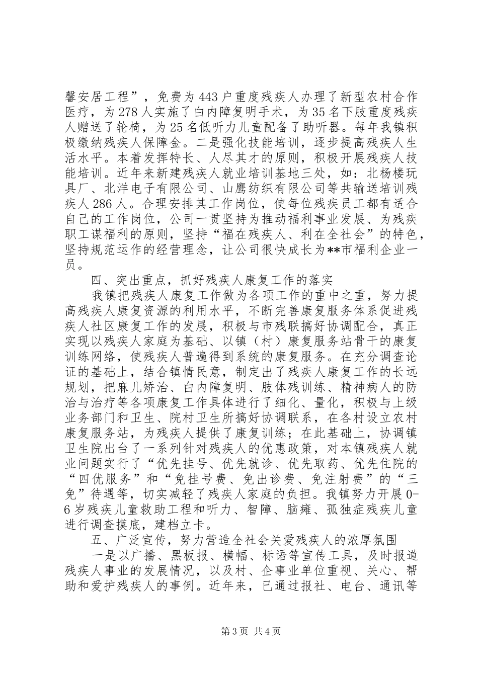 乡镇残疾人工作总结范文_第3页