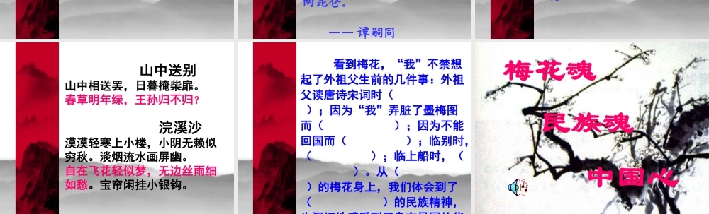 《梅花魂》课件4