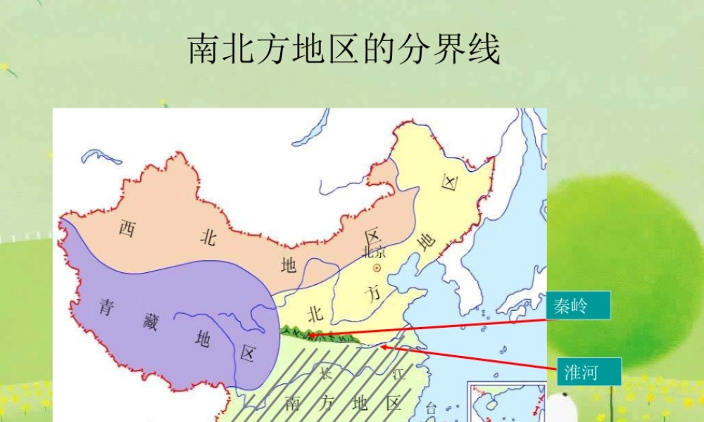 八年级地理北方地区和南方地区2