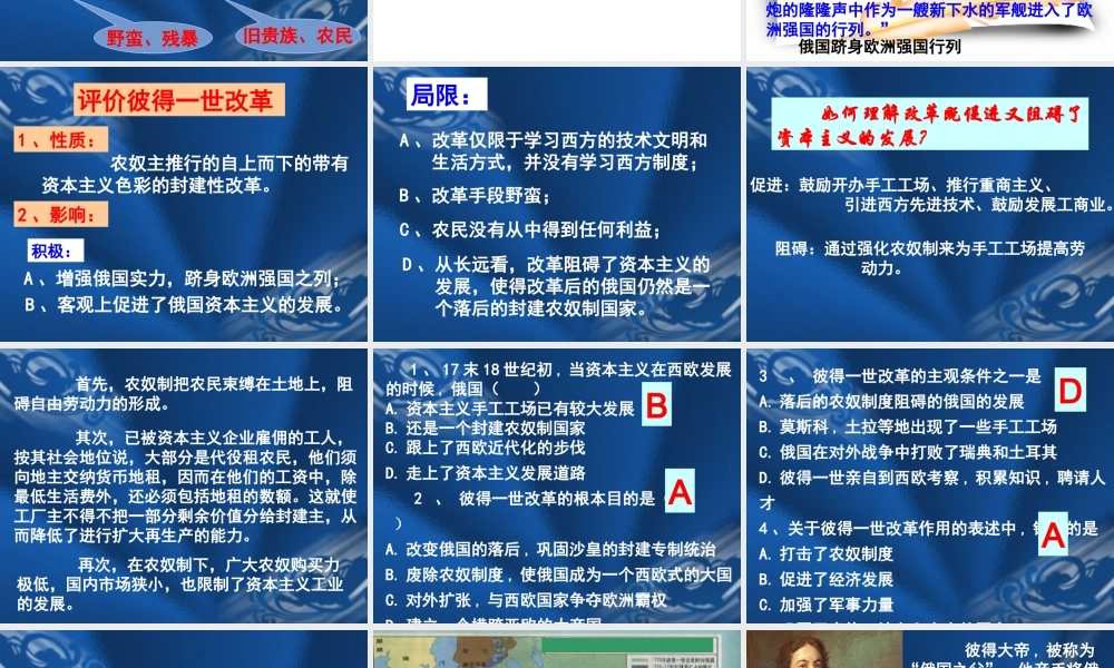 彼得一世的改革