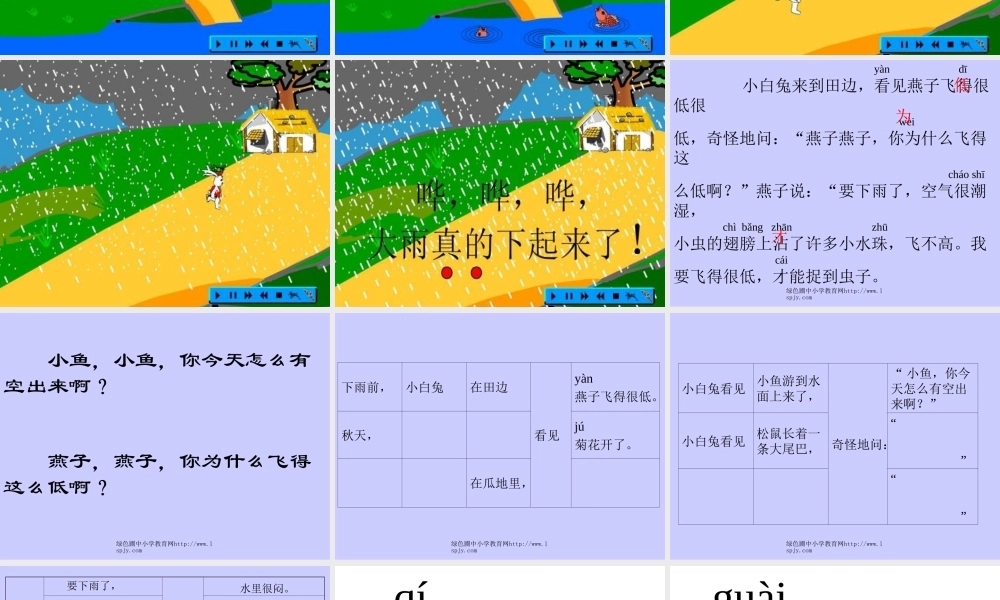 人教版一年级语文下册《要下雨了》课件PPT